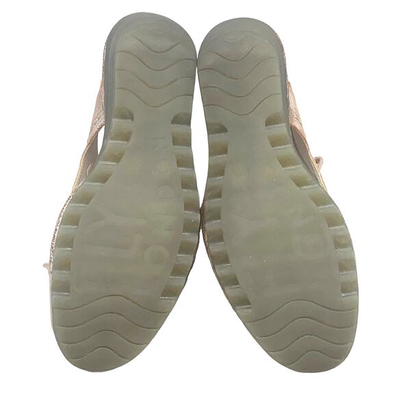 Fly London Women's Yifa Gold Lace Up Wedge Sandal Size 38 US 7.5/8 - Picture 10 of 13